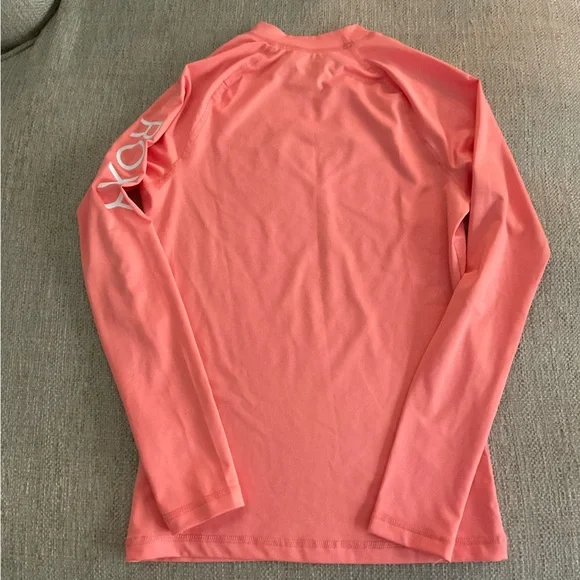 Roxy whole Hearted Long-Sleeve UPF 50 Rashguard swim top. - Picture 8 of 10
